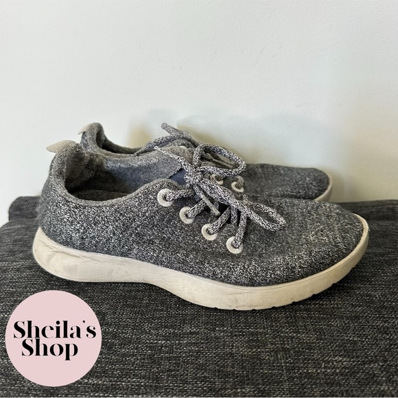 Allbirds Women's Wool Runners Sneakers Natural Grey Size 7 - Picture 4 of 8